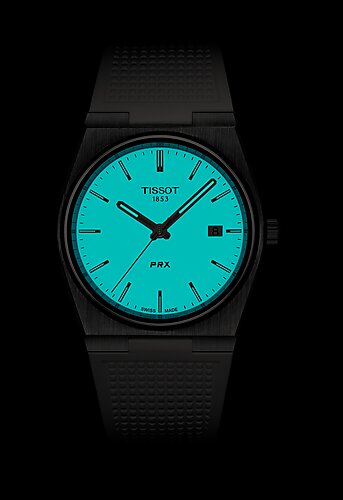 TISSOT PRX QUARTZ WHITE FULL LUME 40mm