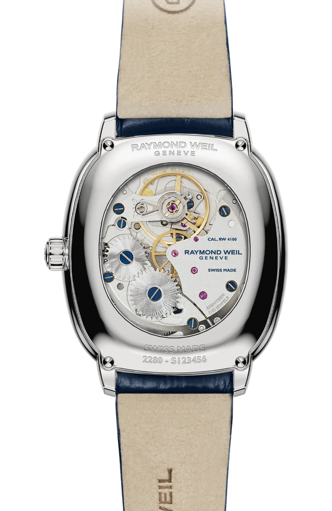 Raymond Weil Toccata Heritage Manual Winding Blue Dial on Blue Leather -33mm x 38mm