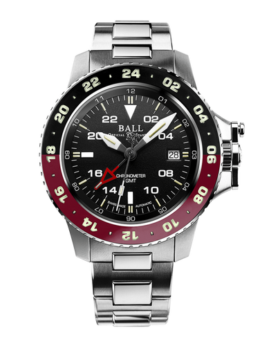 Ball Watch Engineer Hydrocarbon AeroGMT II Black & Red Bezel 40mm