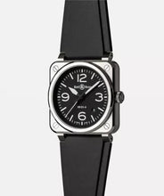Load image into Gallery viewer, BELL &amp; ROSS BR 03A BLACK STEEL 41mm hi
