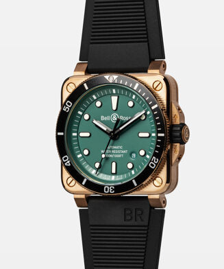 BELL & ROSS BR 03-92 DIVER BRONZE BLACK & GREEN LIMITED EDITION
