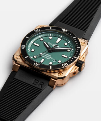 BELL & ROSS BR 03-92 DIVER BRONZE BLACK & GREEN LIMITED EDITION
