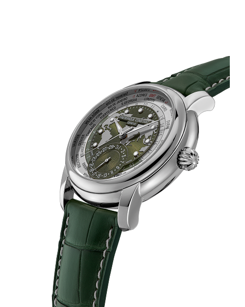 FREDERIQUE CONSTANT CLASSICS WORLDTIMER MANUFACTURE GREEN LIMITED EDITION