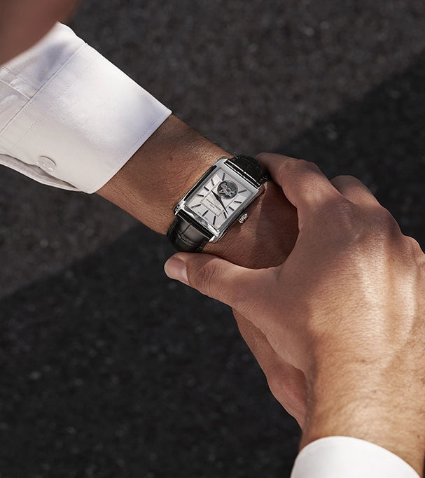 FREDERIQUE CONSTANT CLASSICS CARREE RECTANGULAR HEART BEAT WHITE AUTOMATIC