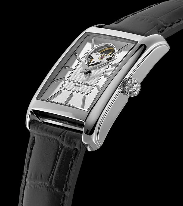 FREDERIQUE CONSTANT CLASSICS CARREE RECTANGULAR HEART BEAT WHITE AUTOMATIC
