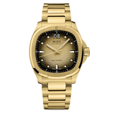 MIDO MULTIFORT TV BIG DATE YG PVD BRACELET WITH 1 EXTRA BLACK RUBBER STRAP -SPECIAL EDITION