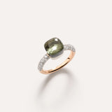 Pomellato Nudo Petit Ring -Prasiolite with Diamond Pave