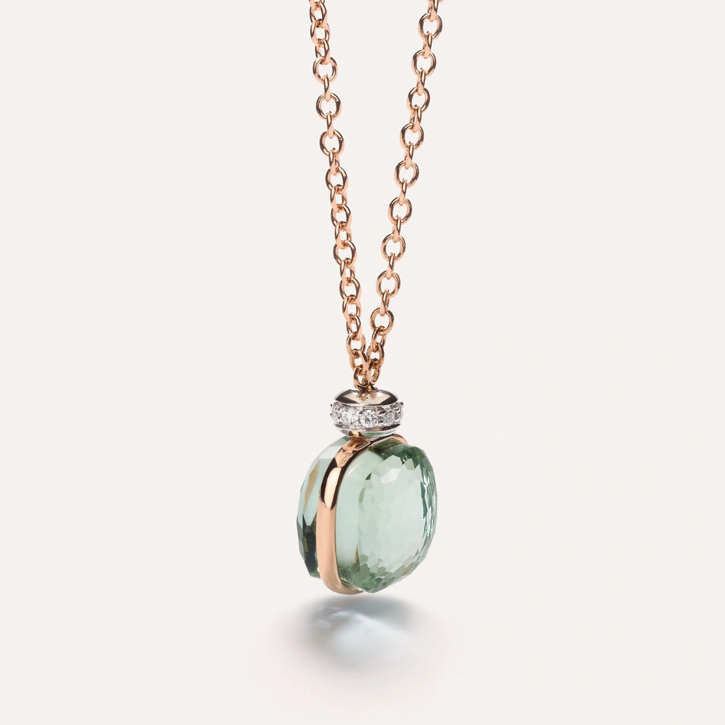 Pomellato Nudo Classic Necklace with Pendant -Prasiolite with diamonds