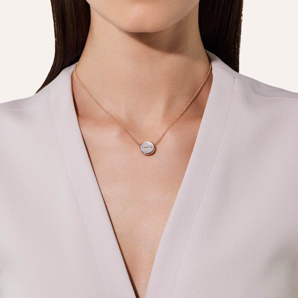Pomellato Pom Pom Dot Necklace with MOP pendant