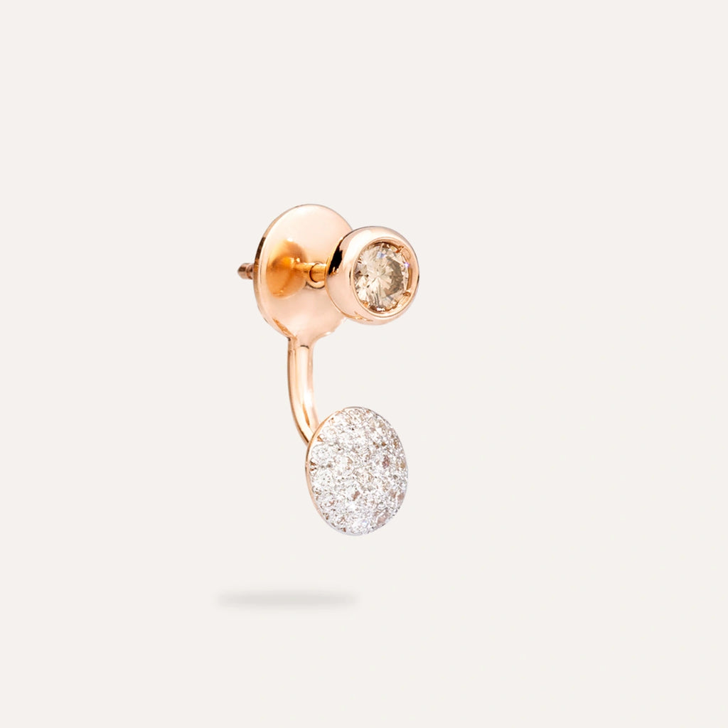Pomellato Sabbia Earrings (Brown Diamond Single Side)