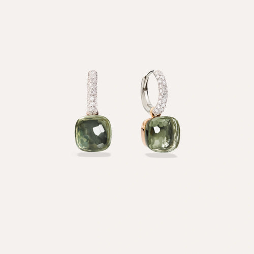Pomellato Nudo Classic Earrings -Prasiolite and Diamonds