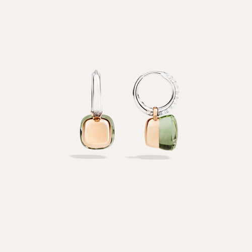 Pomellato Nudo Classic Earrings -Prasiolite and Diamonds