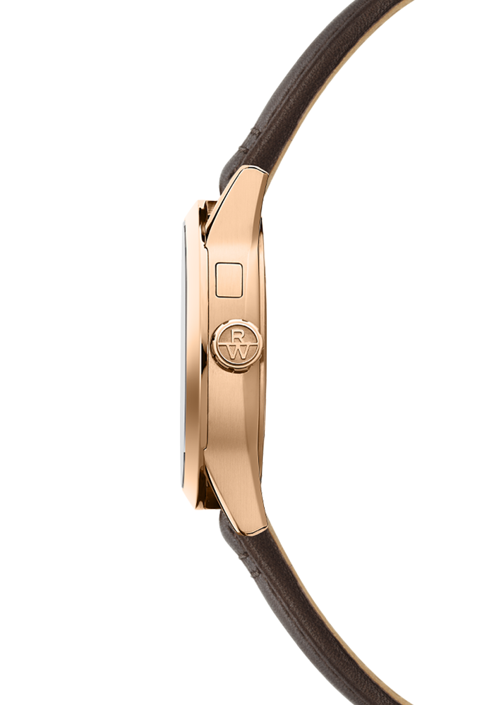 Raymond Weil Freelancer Complete Calendar Dune Sunray Dial Watch RG PVD -Brown Leather Strap