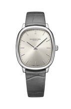 Load image into Gallery viewer, Raymond Weil Toccata Heritage Manual Winding Silver Dial on Leather -33mm x 38mm