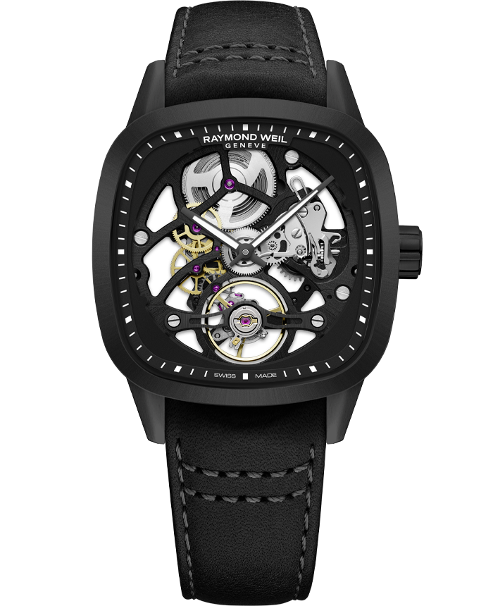 Pre Order Raymond Weil Freelancer Automatic Cushion Skeleton Limited Edition Watch Limited Edition: 500 pieces