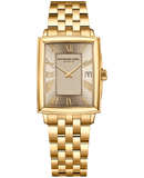 Raymond Weil Toccata Gold PVD Quartz Champagne Dial 22.6 x 28.1 mm on Bracelet