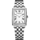 Raymond Weil Toccata Steel Quartz 22.6 x 28.1 mm on Bracelet White Dial