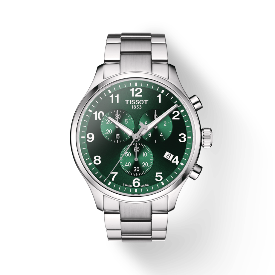 TISSOT CHRONO XL CLASSIC GREEN ON BRACELET