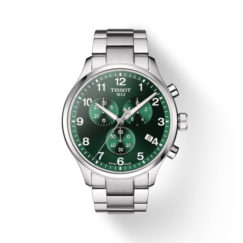 TISSOT CHRONO XL CLASSIC GREEN ON BRACELET