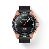 TISSOT T-TOUCH CONNECT SOLAR TITANIUM RG ON BLACK RUBBER