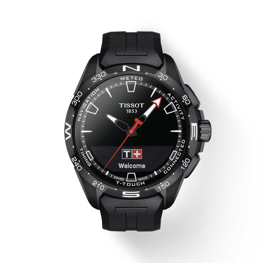 TISSOT T-TOUCH CONNECT SOLAR TITANIUM BLACK PVD ON BLACK RUBBER