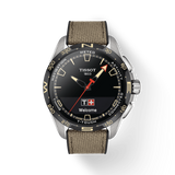 TISSOT T-TOUCH CONNECT SOLAR TITANIUM ON BEIGE TEXTILE STRAP