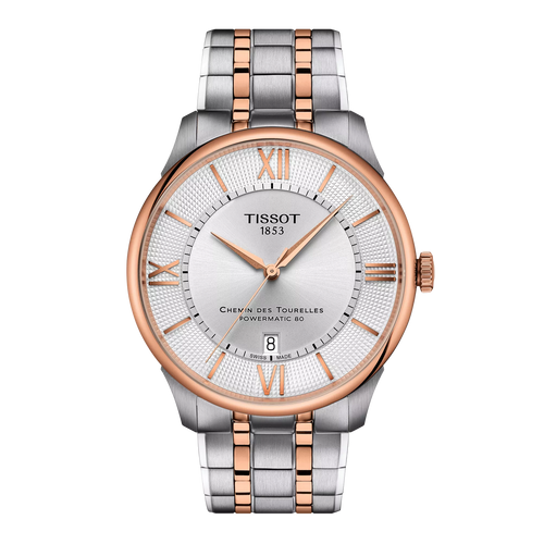 TISSOT CHEMIN DES TOURELLES POWERMATIC 80 42 MM -RG 2TONES