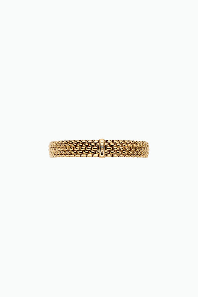 Fope Panorama Yellow Gold Bracelet with a White Diamond