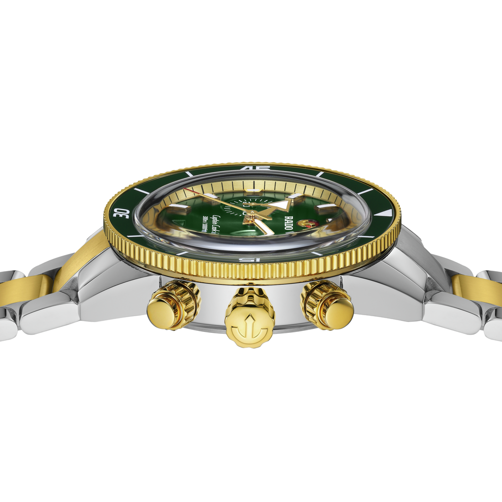 Rado Captain Cook Automatic Chronograph Green 2 Tones