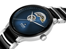 Load image into Gallery viewer, Rado Centrix Automatic Open Heart Blue Steel