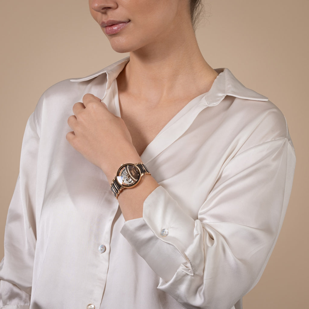 Rado Centrix Diamond Ceramic Open Heart RG PVD Automatic 35mm