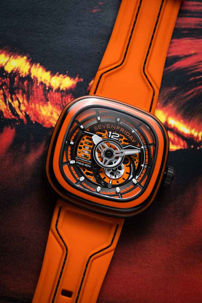 SevenFriday PS3/03 ORANGE CARBON