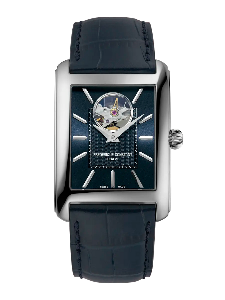 FREDERIQUE CONSTANT CLASSICS CARREE RECTANGULAR HEART BEAT BLUE AUTOMATIC