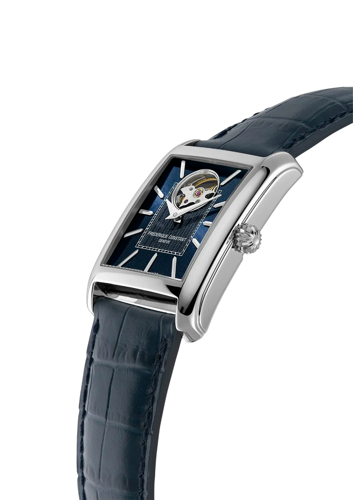 FREDERIQUE CONSTANT CLASSICS CARREE RECTANGULAR HEART BEAT BLUE AUTOMATIC
