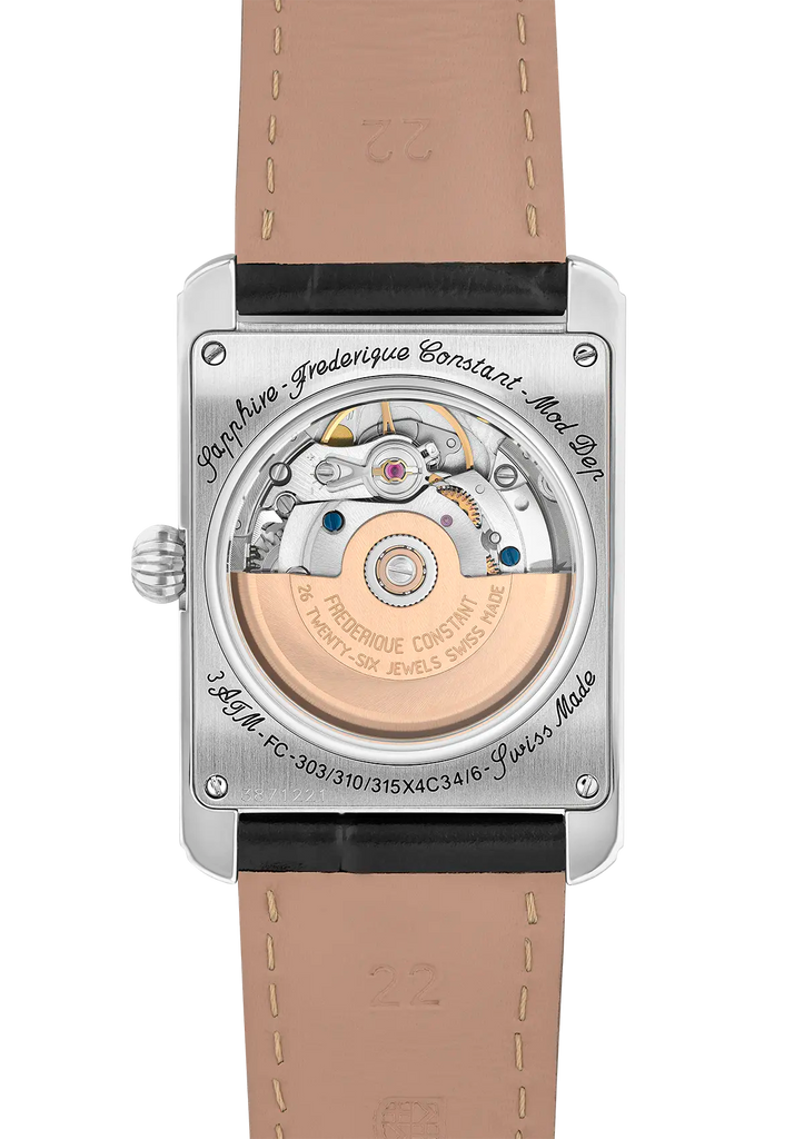 FREDERIQUE CONSTANT CLASSICS CARREE RECTANGULAR HEART BEAT WHITE AUTOMATIC