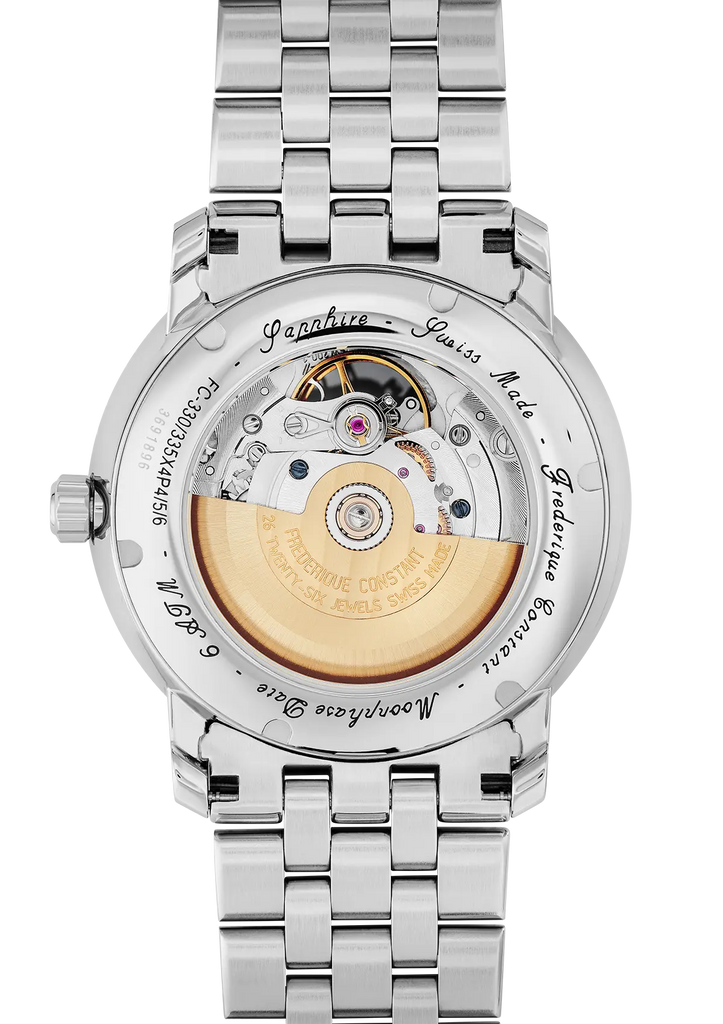 CLASSICS HEART BEAT MOONPHASE DATE SILVER DIAL ON BRACELET