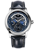 FREDERIQUE CONSTANT CLASSICS WORLDTIMER MANUFACTURE BLUE