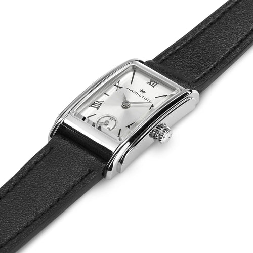 Hamilton American Classic Ardmore Silver Dial Small Quartz on Black Leather