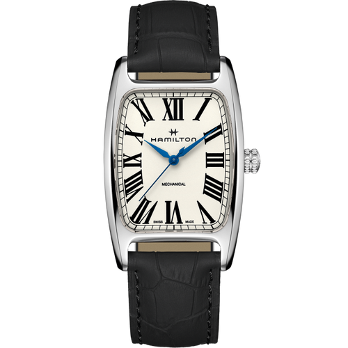 Hamilton American Classic Boulton Mechanical White Dial on Leather