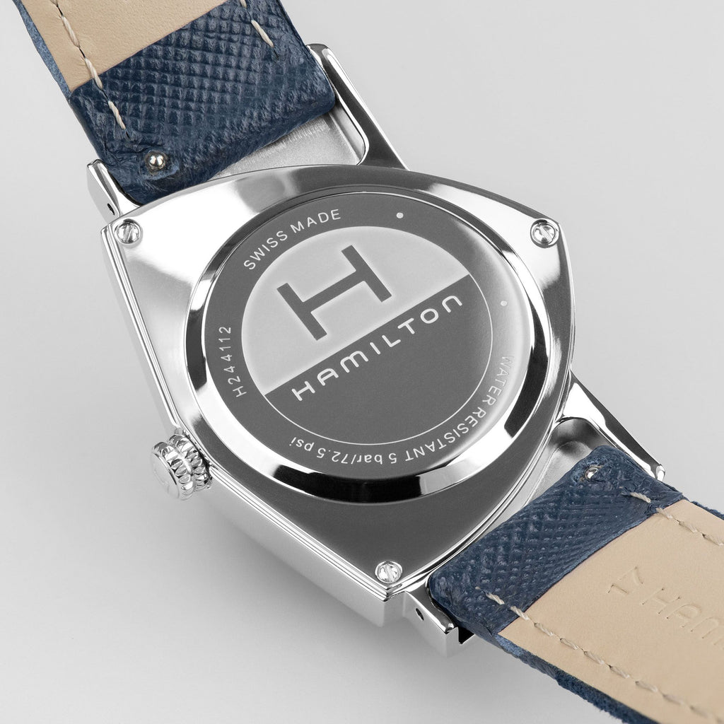 Hamilton Ventura Blue Quartz on Leather