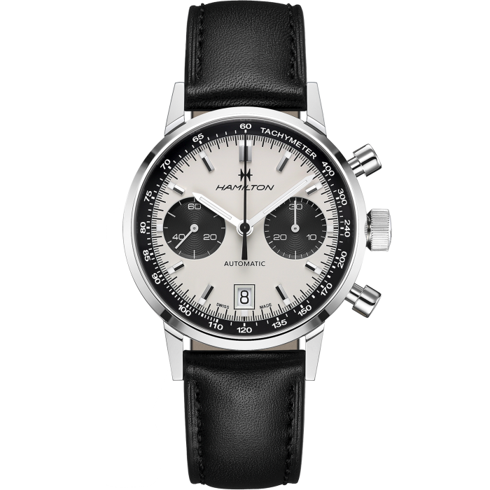 Hamilton American Classic Intra-Matic Auto Chrono on Leather