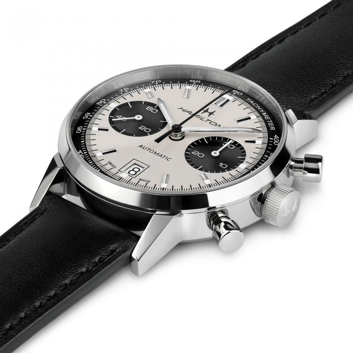 Hamilton American Classic Intra-Matic Auto Chrono on Leather