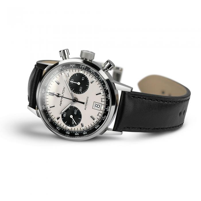 Hamilton American Classic Intra-Matic Auto Chrono on Leather