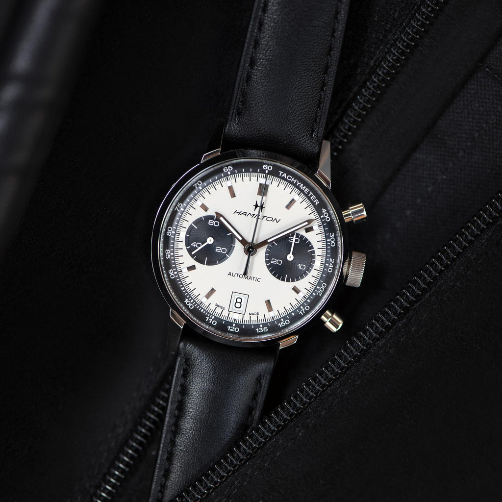 Hamilton American Classic Intra-Matic Auto Chrono on Leather