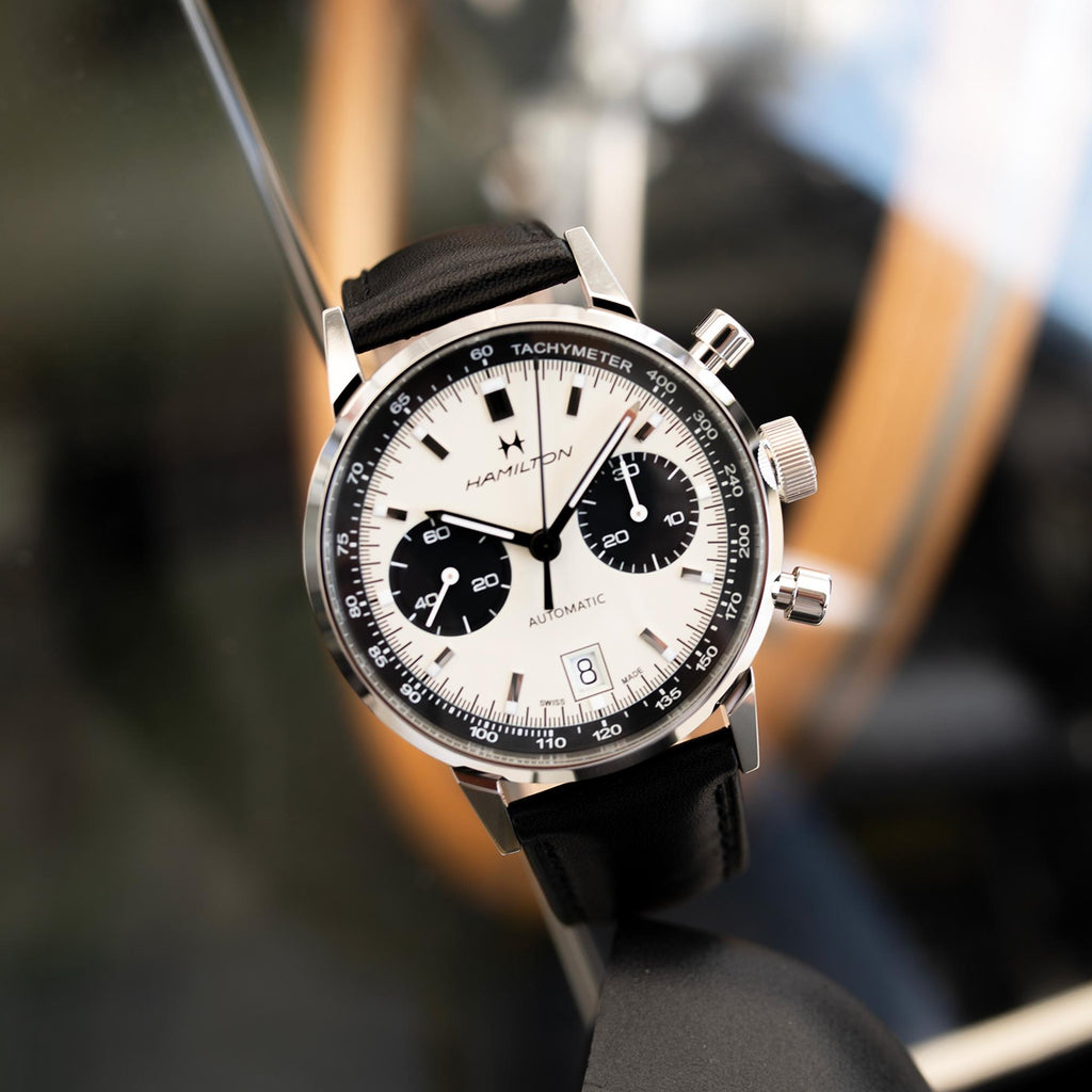 Hamilton American Classic Intra-Matic Auto Chrono on Leather