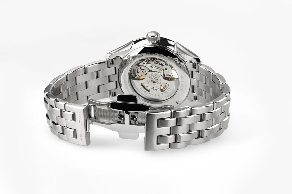 Hamilton Jazzmaster Open Heart Green Auto on Bracelet 40mm