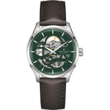 Hamilton Jazzmaster Skeleton Auto Green on Leather 40mm
