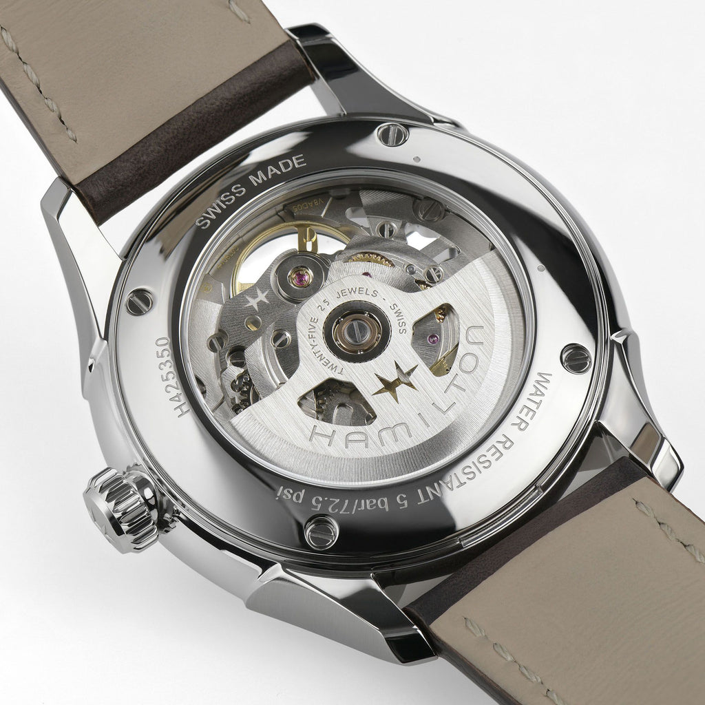 Hamilton Jazzmaster Skeleton Auto Green on Leather 40mm