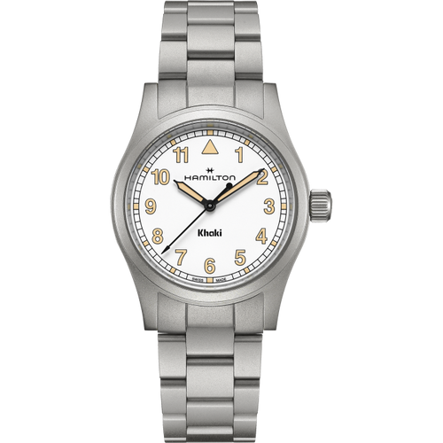 Hamilton Khaki Field Quartz 38mm White on Bracelet