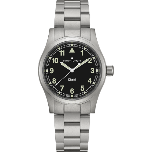 Hamilton Khaki Field Quartz 38mm Black on Bracelet
